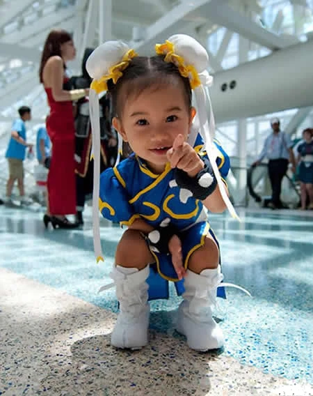 Kids Anime Chun Li Kid Cosplay Dress Costume Girls Children Dress Lolita Filles Small Size Clothing image 4