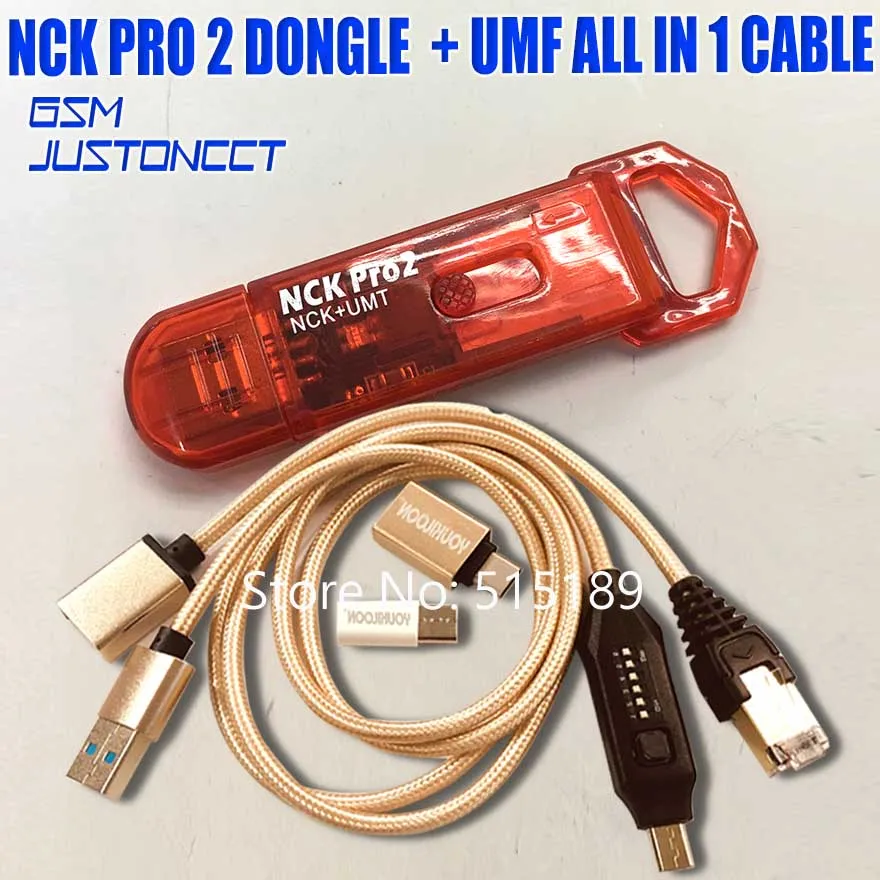 NCK Pro 2 Dongle NCK Dongle+ UMT Dongle 2 в 1 Функция+ Umf кабель(все в одном кабеле