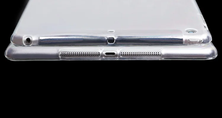 Чехол для iPad Air1, Air2, TPU мягкий чехол кристально прозрачный ультра тонкий чехол для планшета чехол