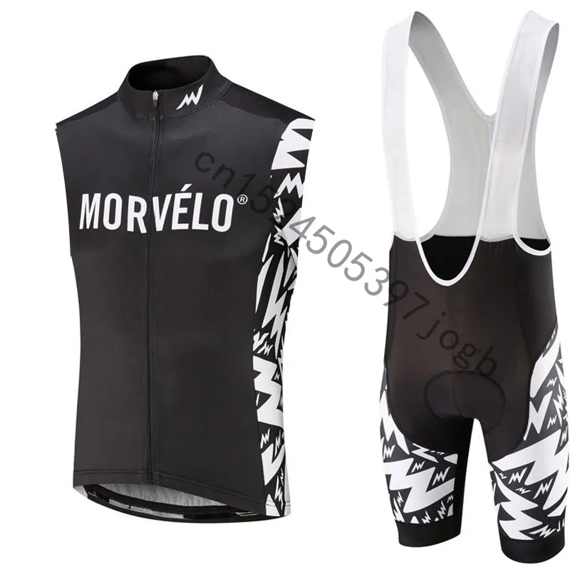 Новая горячая 2019 команда morvelo без рукавов Велоспорт Джерси Набор ropa Ciclismo триатлон