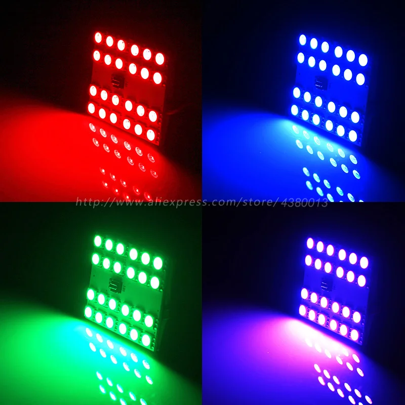 Гирлянда светодиодсветодиодный T10 12/15/24/36-SMD RGB пульт дистанционного управления 16