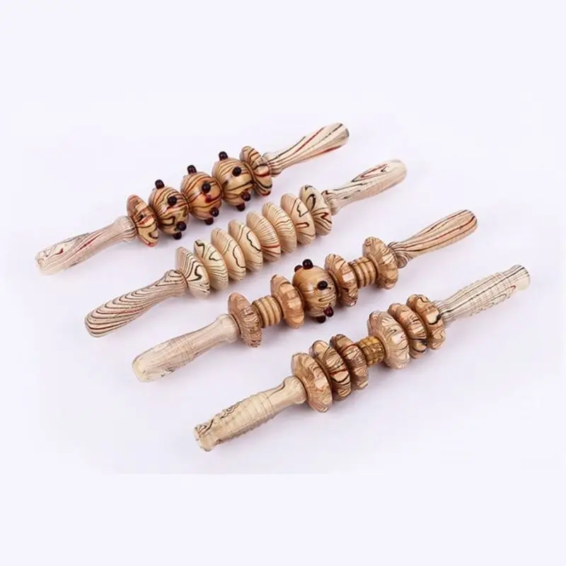 FANHHUI спортивный полный массажер мышц тела деревянная роликовая палка триггер