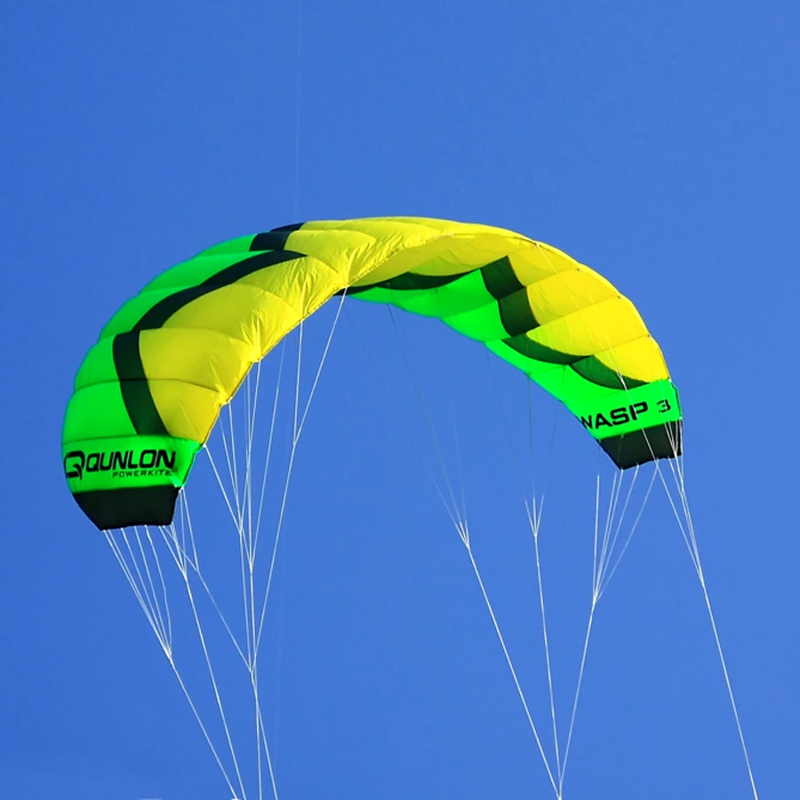 3 кв. М уличный спортивный кайт трюк с ручкой воздушный змей силовой для серфинга