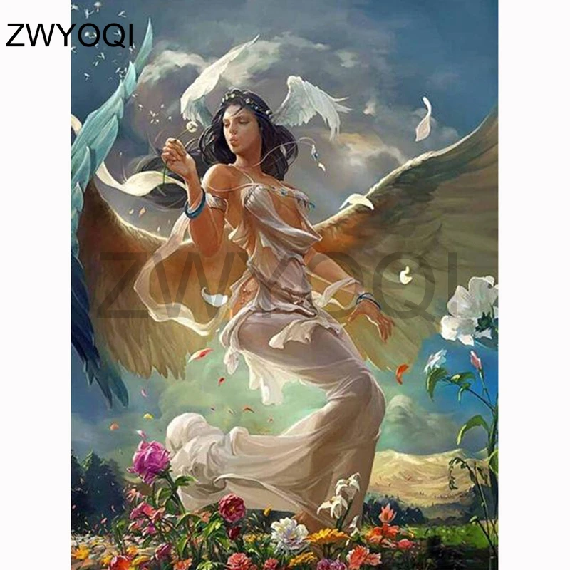 

Полная круглая Алмазная вышивка крестиком сказочные крылья полная квадратная Алмазная мозаика сказочные крылья перо 5D алмазная живопись с...