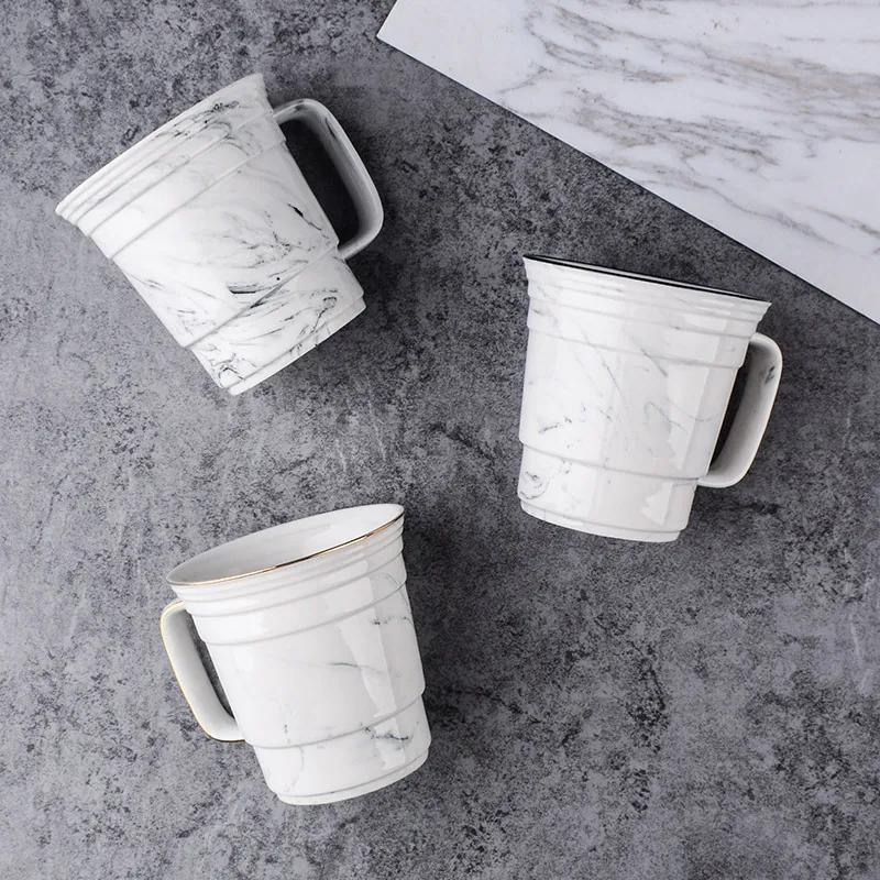 Кружка для кофе с ручкой из костяного фарфора 400 мл|lovers cup|coffee mugcup ceramic |