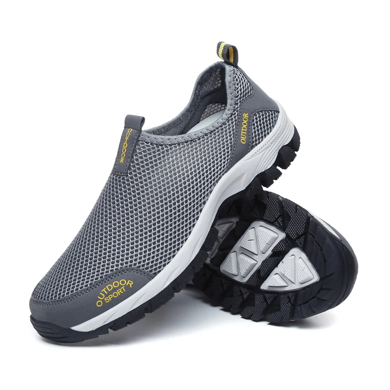 Men Casual Shoes Slip On Breathable Mesh Comfortable Summer Sneakers Fashion Trainers For Flats | Обувь