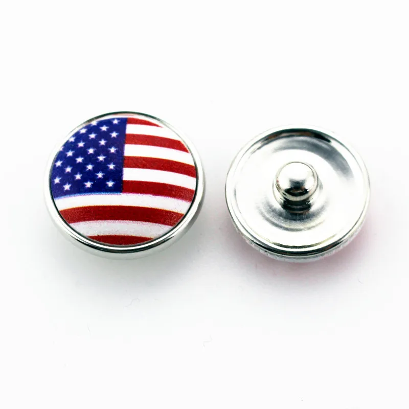 Новое поступление 20 шт./лот Деревянный Кнопки изделия Флаг США имбирь Fit мм кнопки