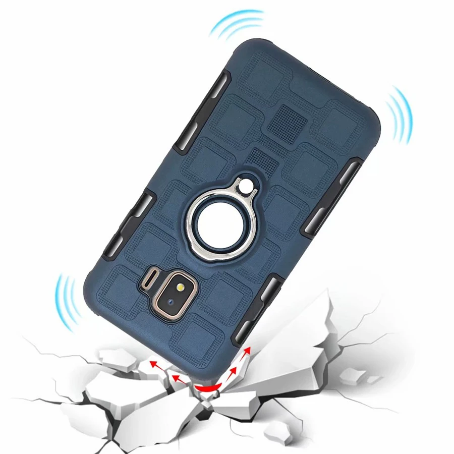 Cover For Samsung Galaxy J2 Core (5 inch) Silicone Shockproof Phone Case Armor Back Ring Stand |