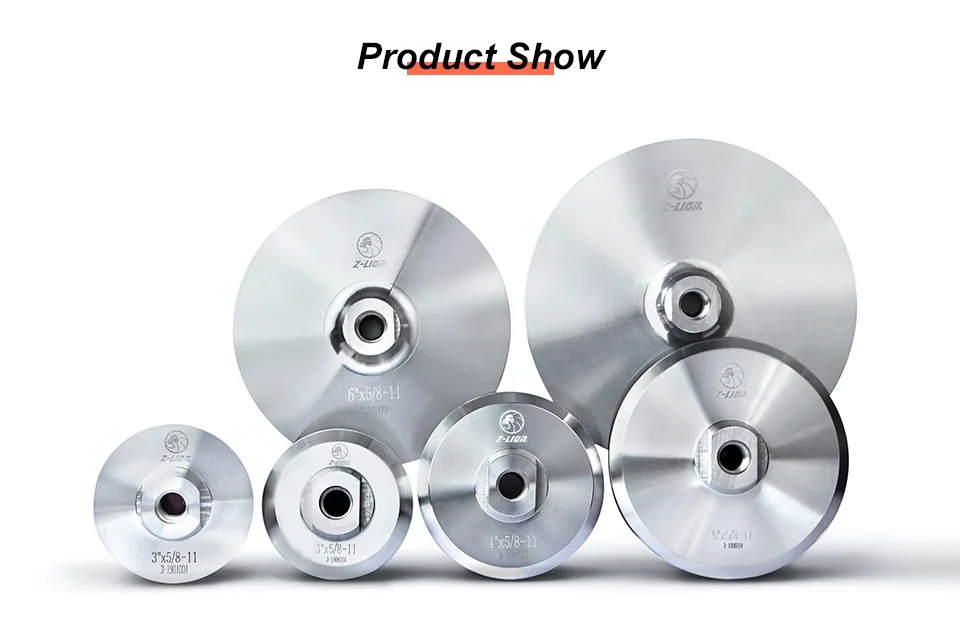 Aluminum алюминиевая Накладка для алмазной полировки 3/" /5"/" /7" на основе алюминия подложка держатель M14 5/8-11 Резьбовая угловая шлифовальная машина