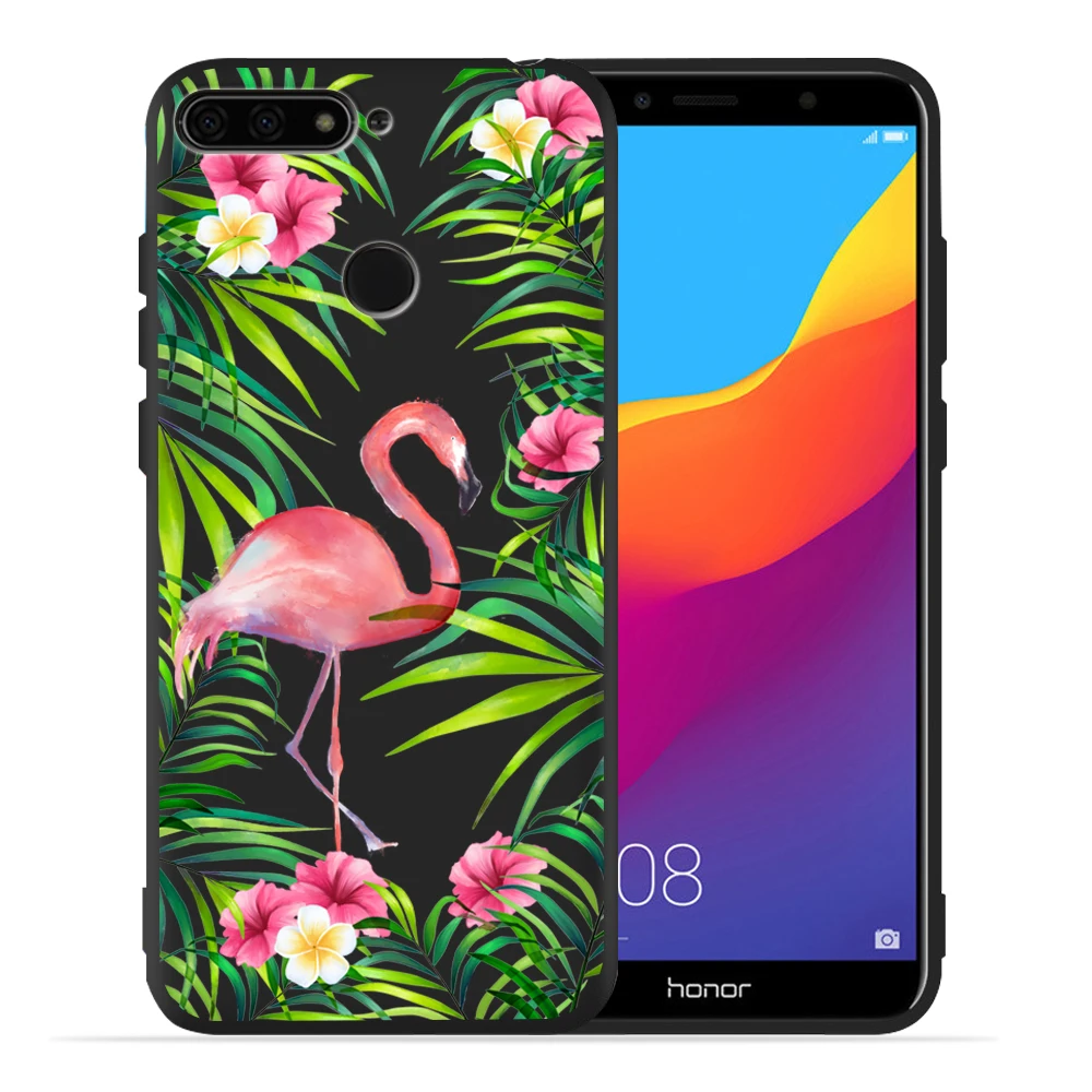 Мраморный кактус листья фламинго чехол для Huawei Honor 8x V20 20 Lite Pro 10 9 8 8c Etui | Мобильные