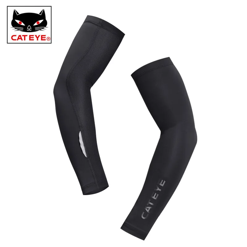 Black CATEYE профессиональная велосипедная рука рукав MTB дорожный велосипед рука грелка бег фитнес тренажерный зал нарукавники руки чулки спортивная одежда безопасности - Цвет: Black