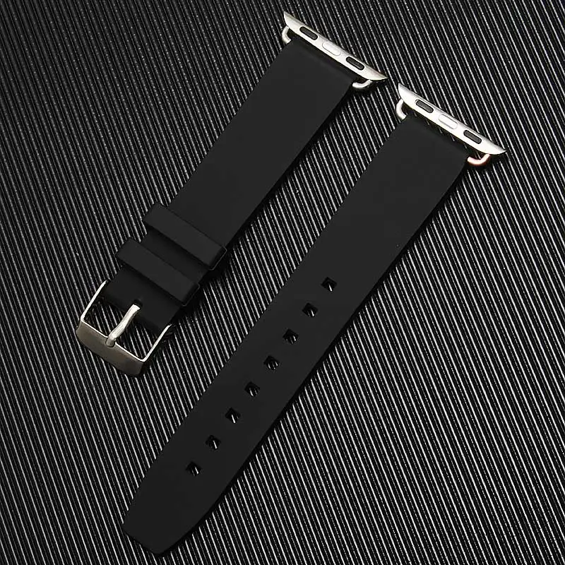 Резиновый ремешок для часов Apple Watch Iwatch 38 мм 42 Серия 1 и 2 силиконовый спортивный на