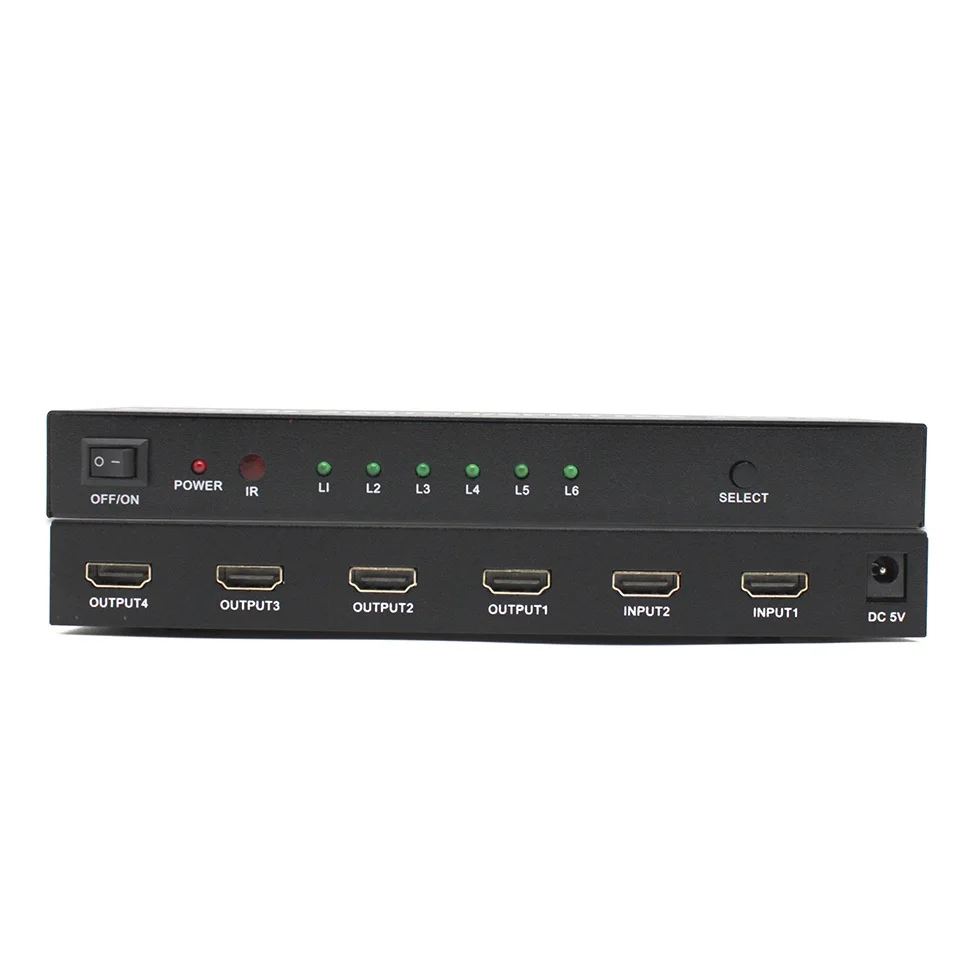 Разветвитель HDMI с поддержкой 2 компьютеров share 4 устройства поддержка s 3D 1080p 4K x 2K|4k