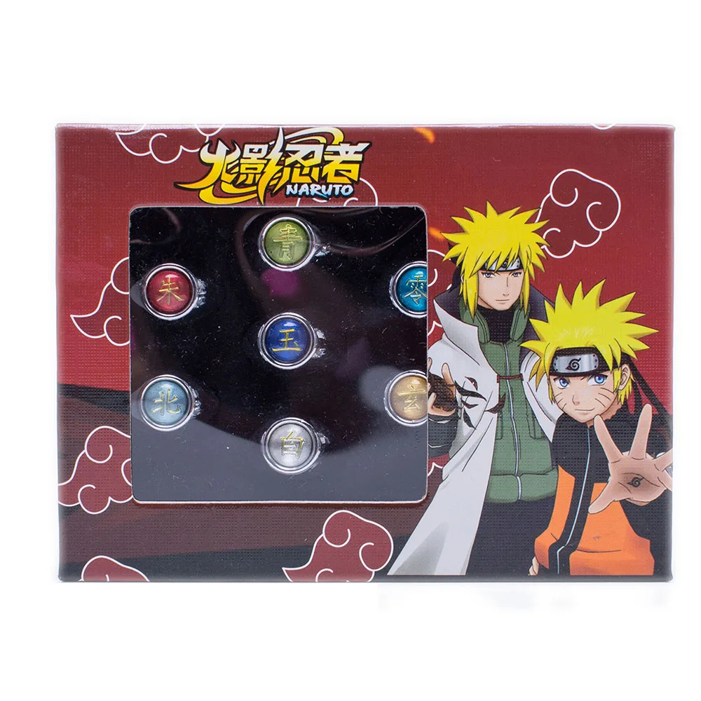 Наруто кольцо Косплэй реквизит костюм аксессуары в китайском стиле с принтом