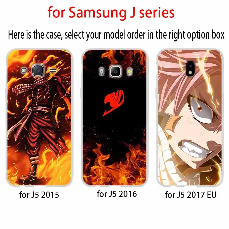 Телефон для Samsung Galaxy J6 J4 Plus J8 J3 J7 2018 J5 j7 2017 2016 j6 Prime Чехол Аниме Манга Сказочный