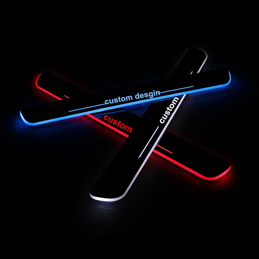 Круто! 4 шт. крутые выполненные на заказ светящиеся передние и задние двери