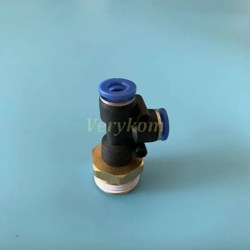 Оптовая продажа 100 шт./лот пневматические мужские тройники воздушный фитинг 6 мм