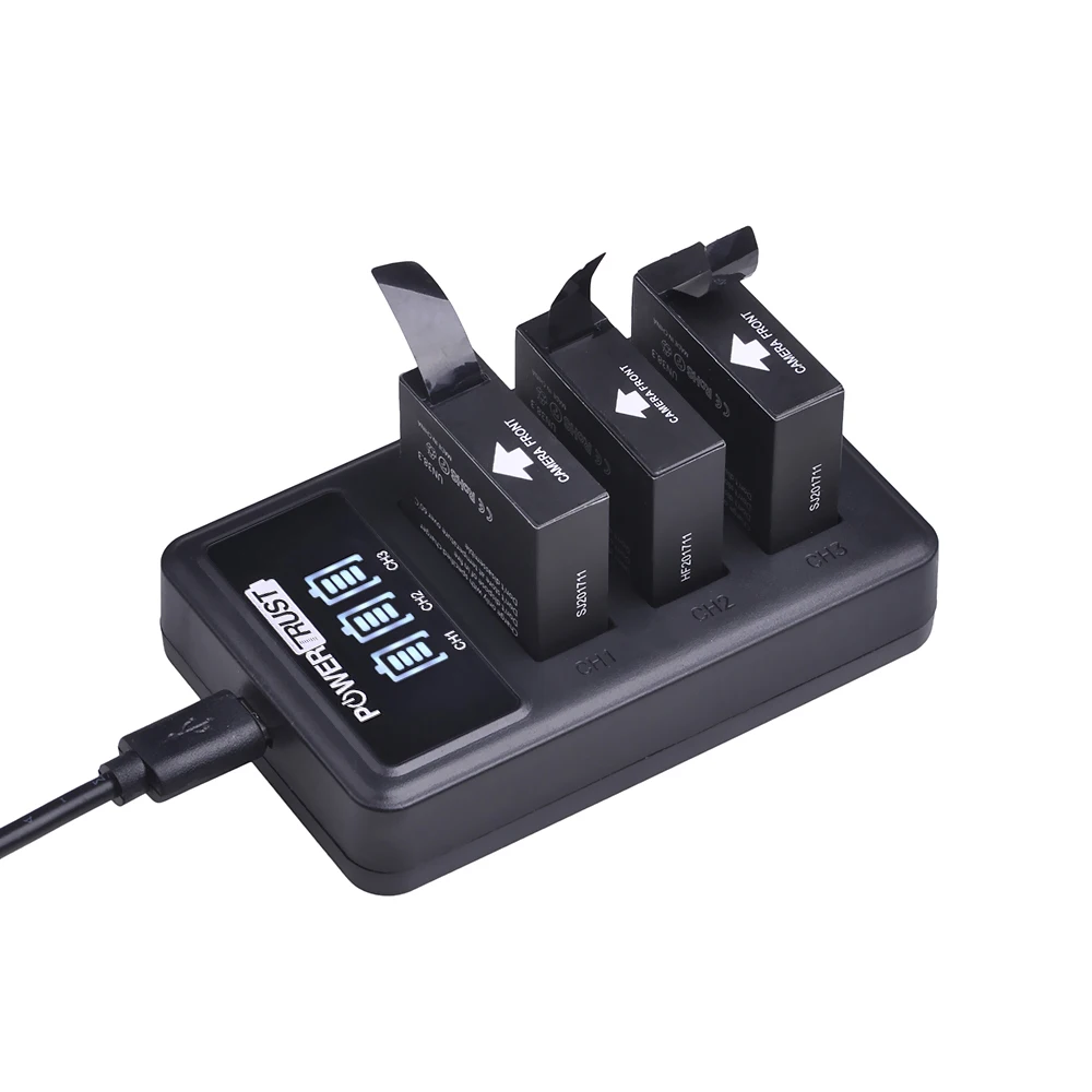 Оригинальный аккумулятор SJCAM SJ6 LEGEND 2X 3 8 В 1000 мАч светодиодный usb зарядное