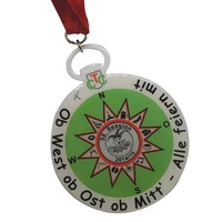 custom printing medal factory price custom festival medals with red ribbons tapes professional design custom logo medals