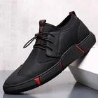 Мужские повседневные кроссовки Bomlight, черные кожаные туфли-оксфорды, кроссовки с плюшевой подкладкой, размер 45, 2019