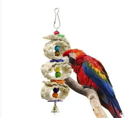 

Искусственные игрушки для домашних животных, Ротанговые шарики, твист-нитка, волнистые хлопья budgie