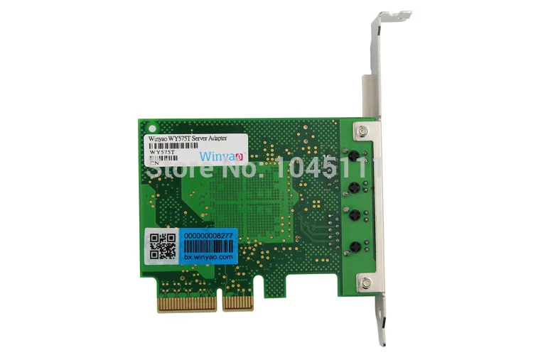 Winyao WY575T 1000 Мбит/с PCI-E X4 двойной порт RJ45 Ethernet сетевой сервер адаптер карта NIC VLAN ROS
