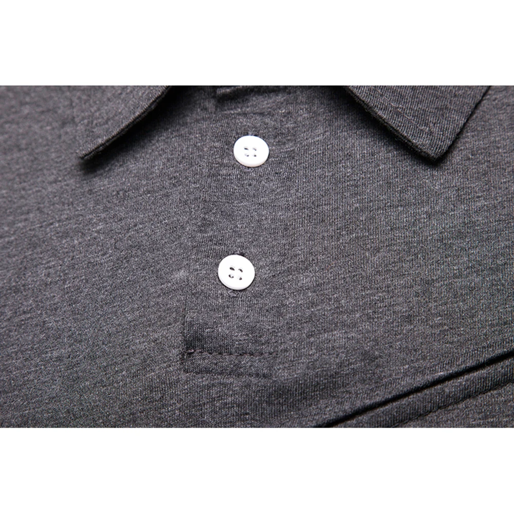 ZYFG free men Polo pleated turn-down collar short-sleeved polo shirt breathable business gentleman male tops | Мужская одежда