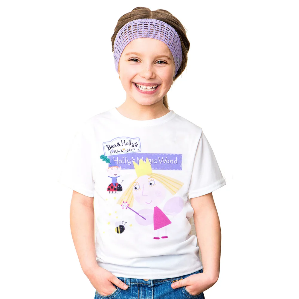 Летние футболки для девочек Ben and Holly хлопковая Детская футболка с коротким