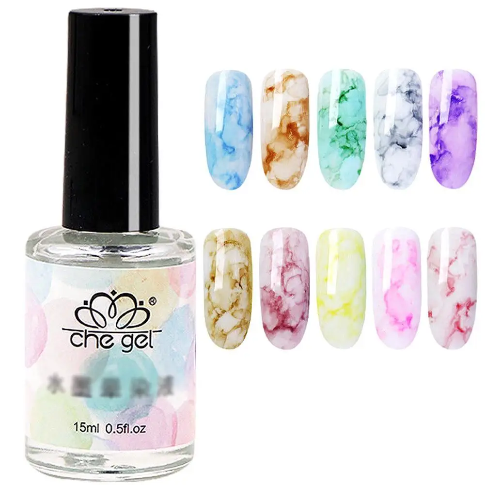 15ML Nail Gel Polish Watercolor ink Liquid Marble Gradient Nails Japanese Water vernis ongle Drop | Красота и здоровье