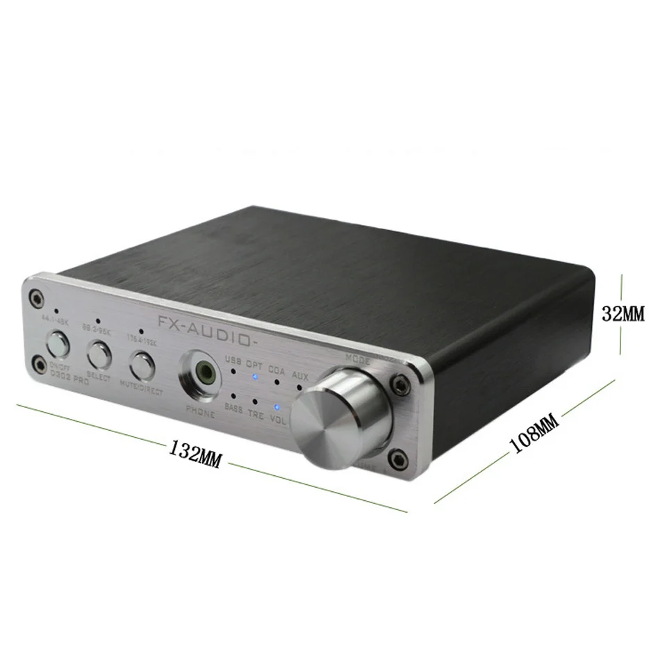 FX Audio D302PRO новейший цифровой усилитель DSP Встроенный мощности USB/OPT/COAX/AUX вход с