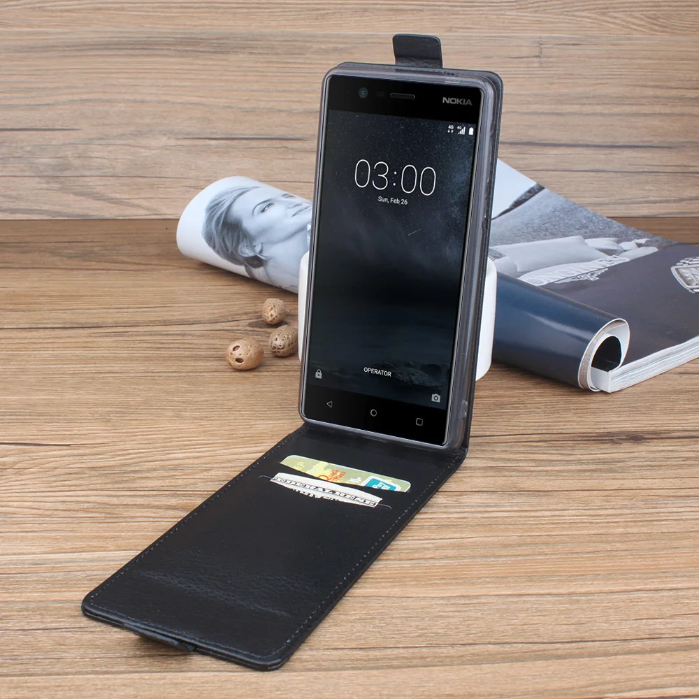 Чехол-книжка из кожи с ручкой Чехлы для Nokia 3 5 6 Nokia7 8 9 чехол с подставкой и отделениями для карт для Nokia Lumia 540 640 640XL 650 950 950XL 535 630 635 1320 Чехлы для карт кожи
