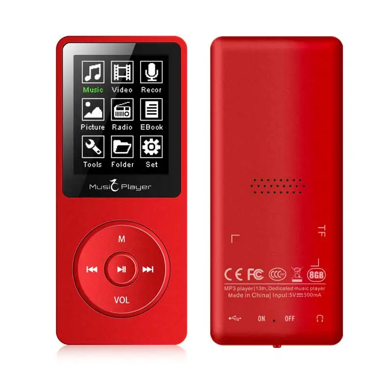 Btsmone MP3 player built-in 16G and Speaker HIFI lossless music Recorder FM Radio expand to 128G Sport walkman Blue USB mp3 | Электроника