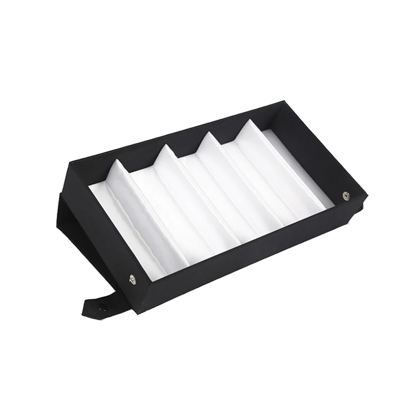 Черный фланелевый Чехол для очков органайзер хранения солнцезащитных 5 ячеек