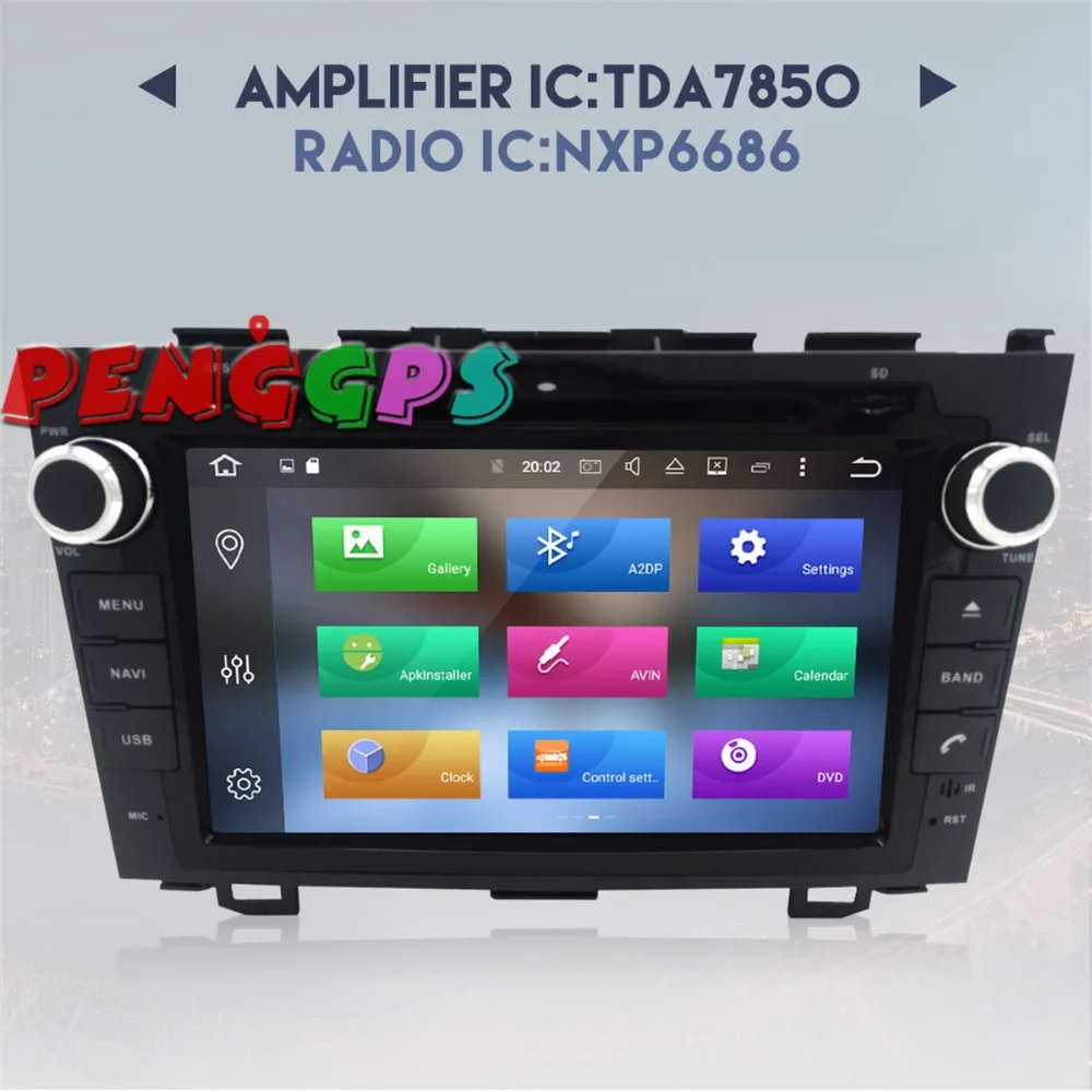Android 8.0 4GB RAM 7.1 2GB Car DVD Player GPS Navigation For Honda CRV CR-V 2006-2011 Stereo Multimedia Audio Satnav | Автомобили и