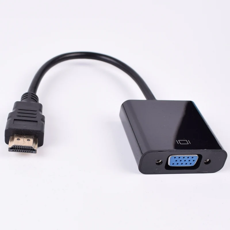 Конвертер HDMI в VGA кабель адаптера папа мама поддержка 1080P для ноутбук с HDTV TV Box PC| |