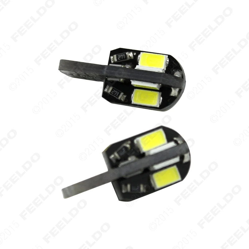 FEELDO 2 шт. T10 194 168 W5W 5730SMD 8LED Canbus безошибочные Автомобильные Боковые светодиодные