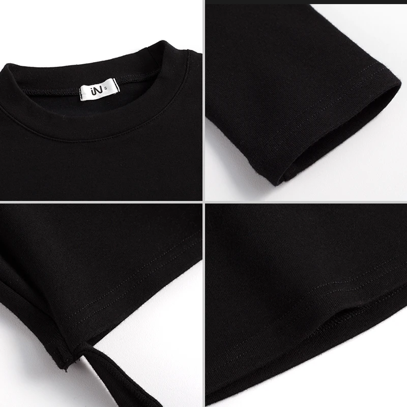 

Oukytha 2018 Autumn Winter Women Shirt Full Sleeves Cotton Female Crop Top With Sashes Sexy Long Sleeve Top T Shirt GZZ18052