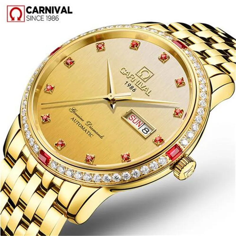 Мужские автоматические механические часы Red Diamond Carnival мужские светящиеся из
