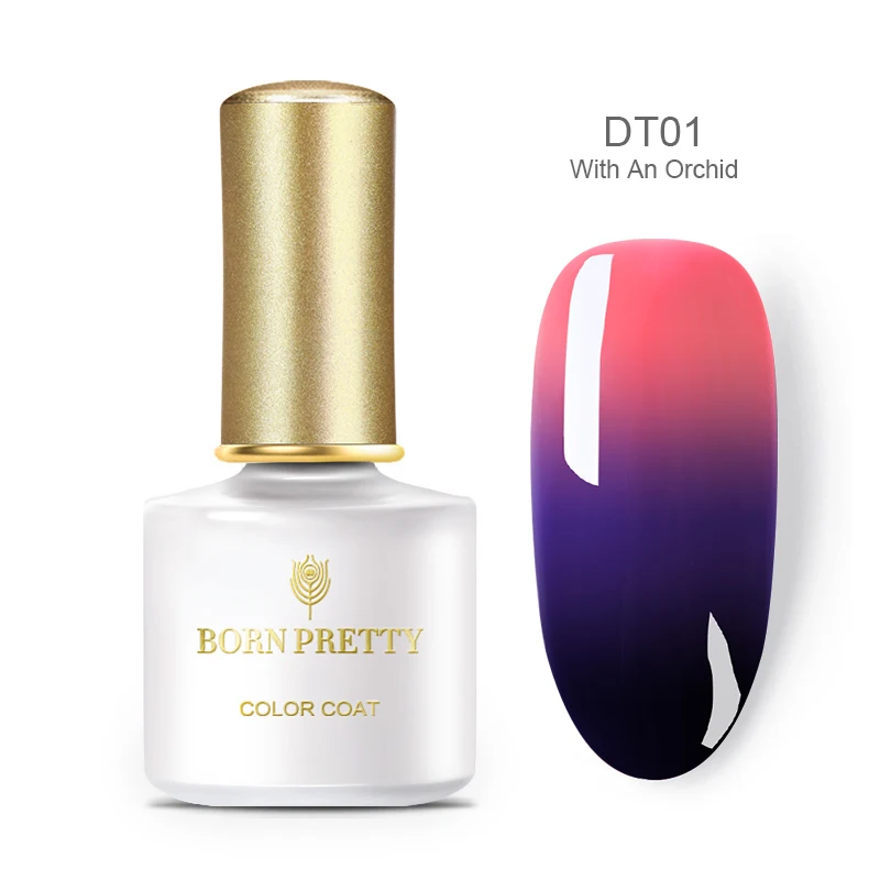 BP-DT01 BORN PRETTY 6 мл термо-Гель-лак с изменением температуры, блестящий перламутровый мерцающий Гель-лак для ногтей, 21 Цвет - Цвет: BP-DT01