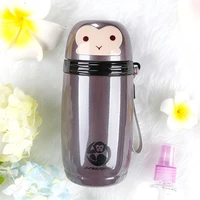 new arrival cute monkey thermos cup bottle stainless steel thermocup vacuum coffee bottle thermal mug 280ml funny gift