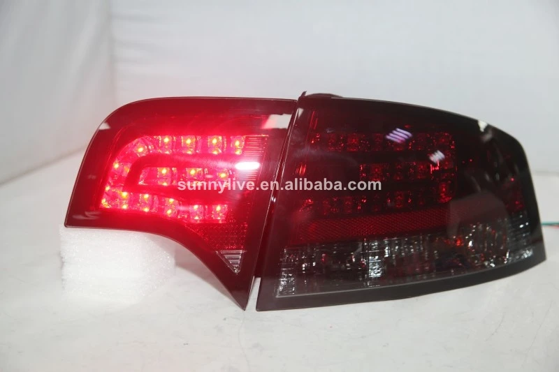 Для Audi A4 B7 светодиодный задний фонарь t A4 задний фонарь 2005-2008 год темно красный SN