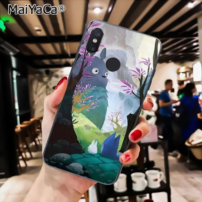 MaiYaCa Cute Totoro Spirited Away Ghibli Anime Phone Case for Xiaomi Redmi8 4X 6A S2 7A 5A Redmi 5 5Plus Note5 7 Note8pro