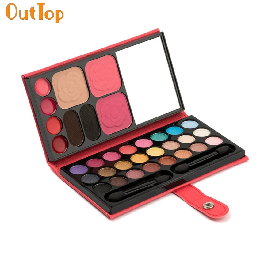 OutTop ColorWomen 1 коробка 33 Цвета Тени для век макияж Палитра косметические тени Румяна