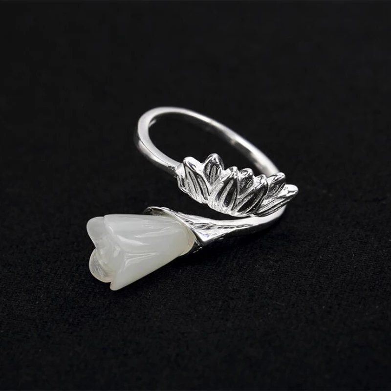 Женское кольцо из серебра 100% пробы с натуральным камнем | Украшения и аксессуары