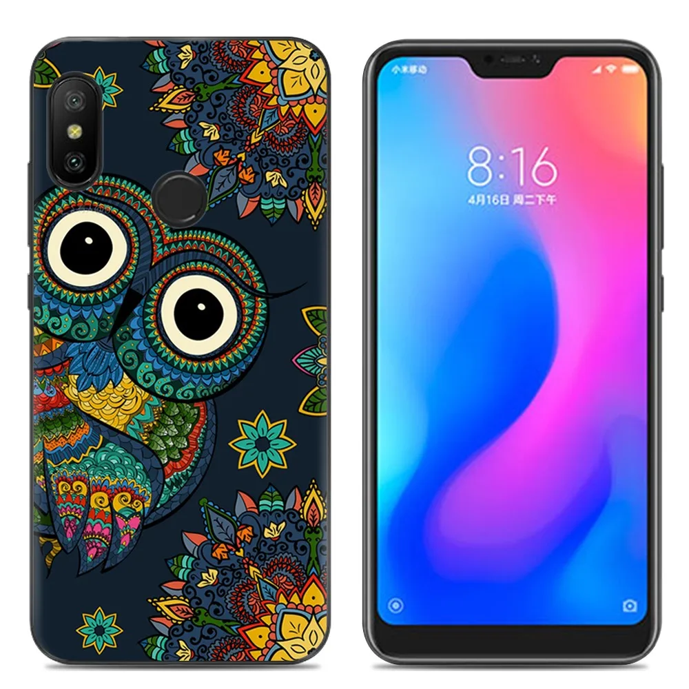 Новое поступление чехол для телефона Redmi Note 6 модный дизайн окрашенный ТПУ мягкий