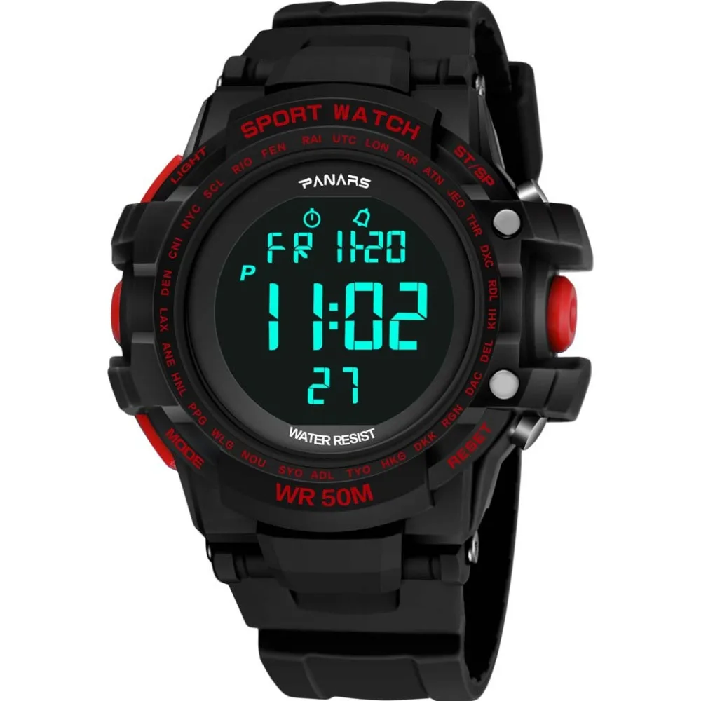 

Man Watch Liquid Crystal Display Digital Electronic Movement Relojes Para Hombre Men's Watches Erkek Kol Saati Clock Mechanis@50