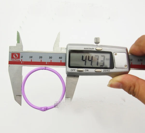 SICODA 45 мм 30 шт. Diy Окрашенные кольца-кольца для открывания железные поделки альбом открывающиеся кольца застежка книга крючок
