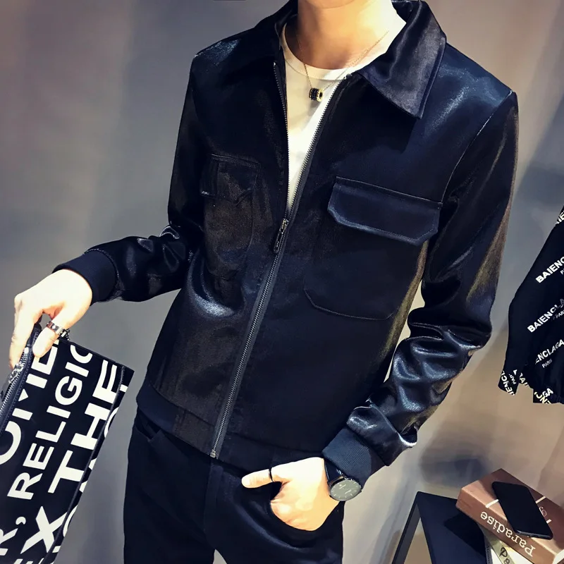 Мужские куртки и пальто Sharp ярко-синие черные серые зеленые сценическая одежда