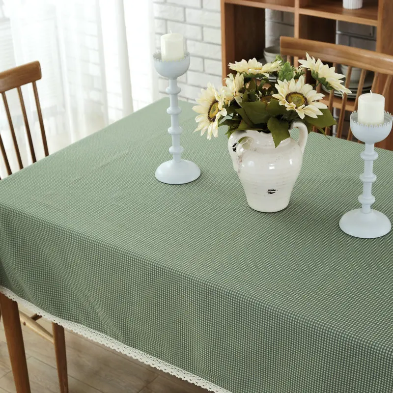 Простой бытовой скатерти Новый полиэстер хлопок скатерть квадратная высокого