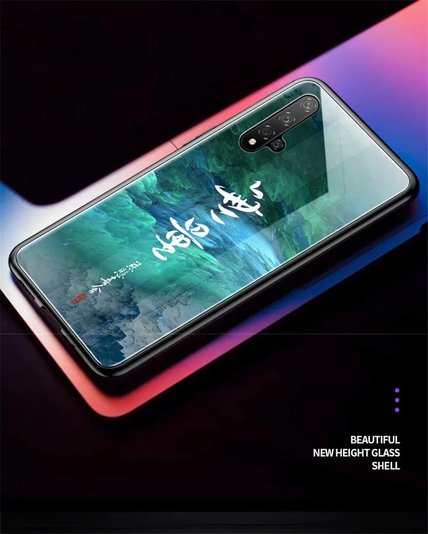 Стеклянный чехол Aixuan для huawei Honor 20/huawei Honor 20 Pro, чехол из закаленного стекла, силиконовый защитный полный чехол s